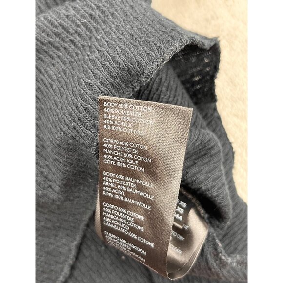 We The Free Extra Small Black Waffle Knit Sweater Striped Raglan Sleeve Y2k BOHO - Picture 13 of 14